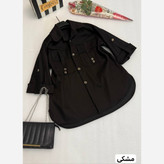 شومیز مانتویی تابستانی کتان فری سایز 38 تا 48