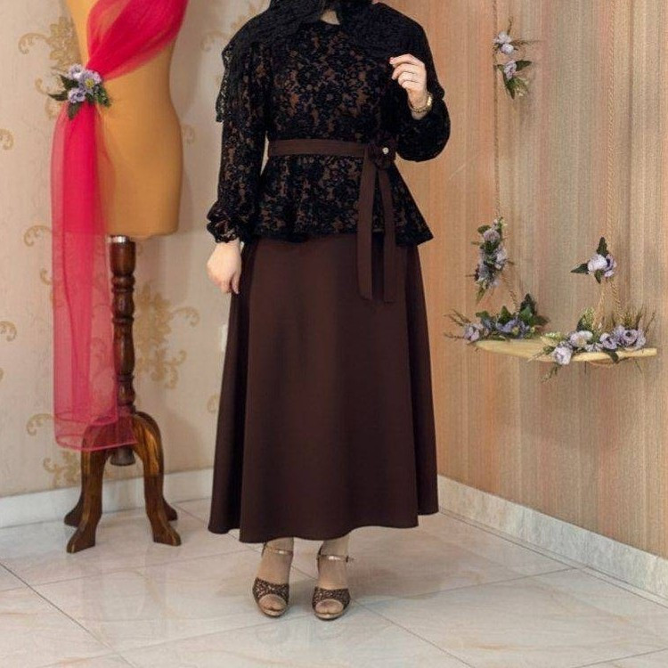 مانتو بلند مجلسی دوتیکه