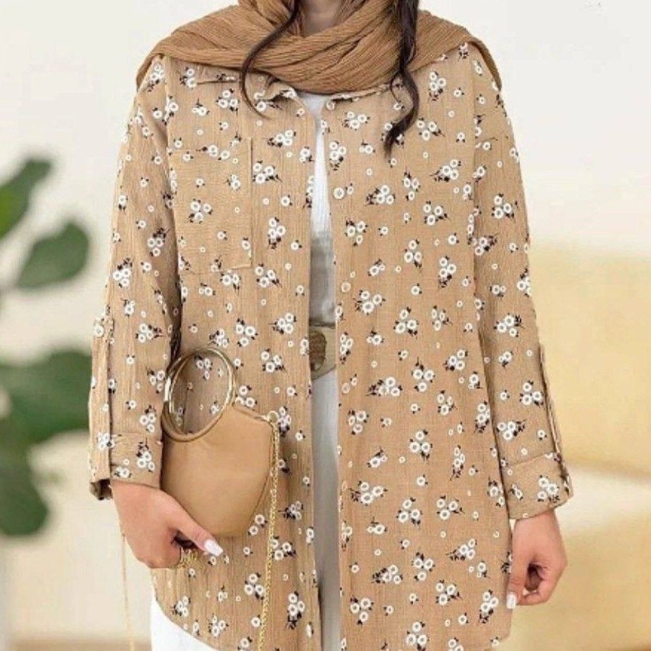 مانتو بهاره گل گچی