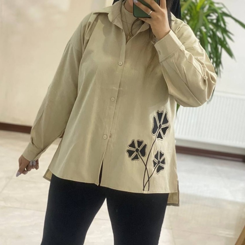 مانتو گلدوزی بهاره و تابستانی لنین درجه یک بدون آبرفت