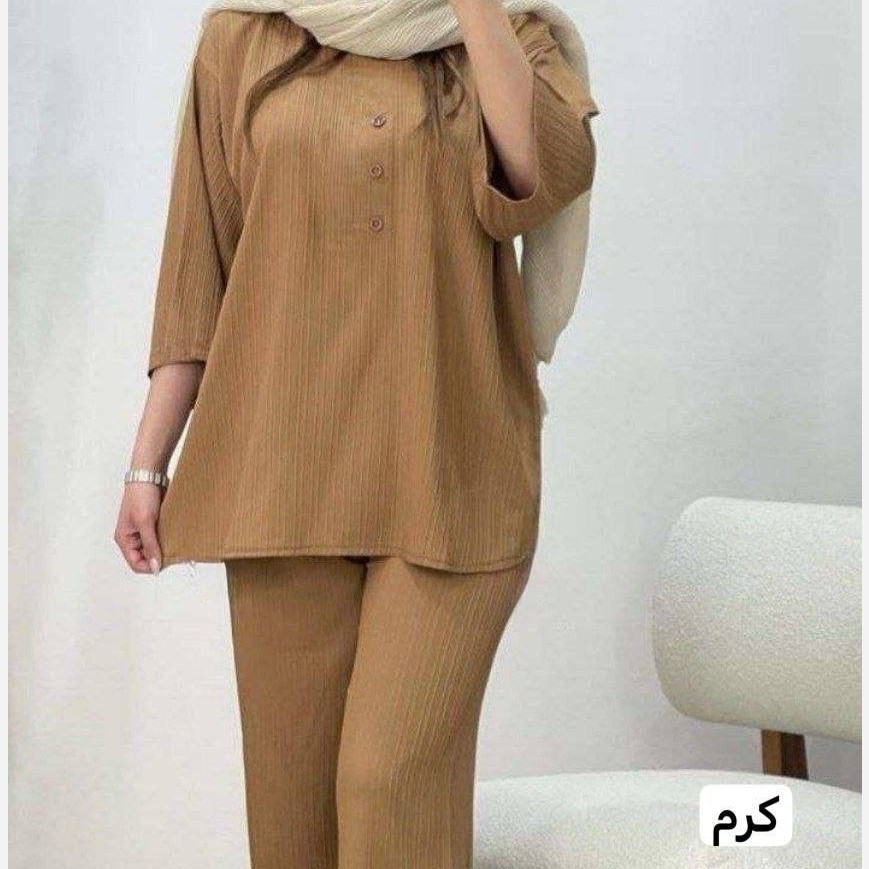 تونیک شلوار سه دکمه مراکشی فری سایز