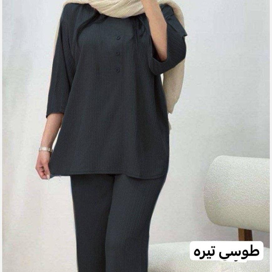 تونیک شلوار سه دکمه مراکشی فری سایز