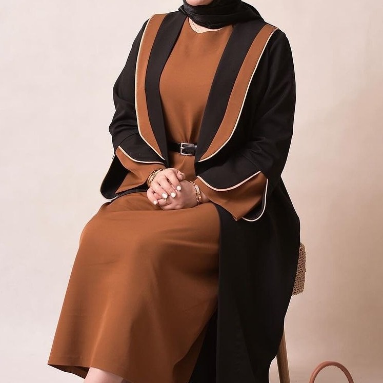 مانتو زنانه بلند مجلسی دوتیکه مازراتی
