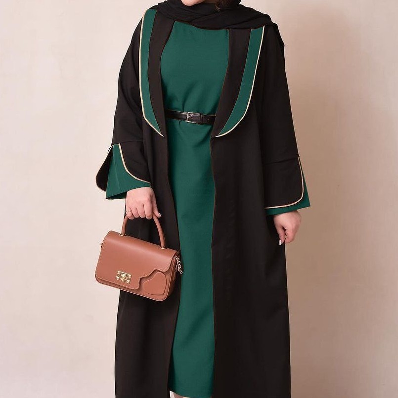 مانتو زنانه بلند مجلسی دوتیکه مازراتی