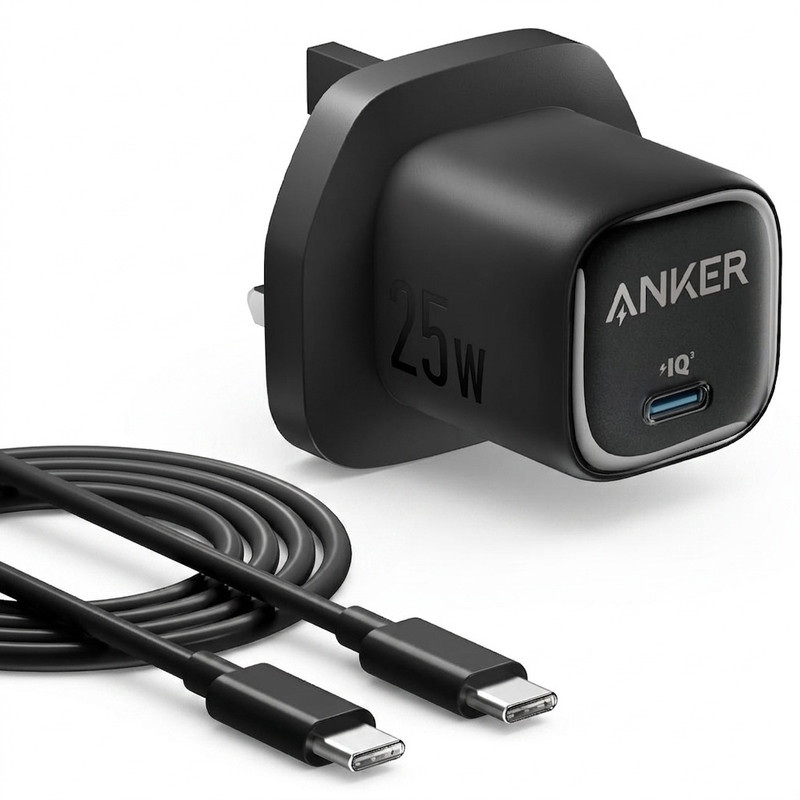 شارژر دیواری 25 وات انکر مدل A2656 به همراه کابل USB-C به طول 1.5 متر
