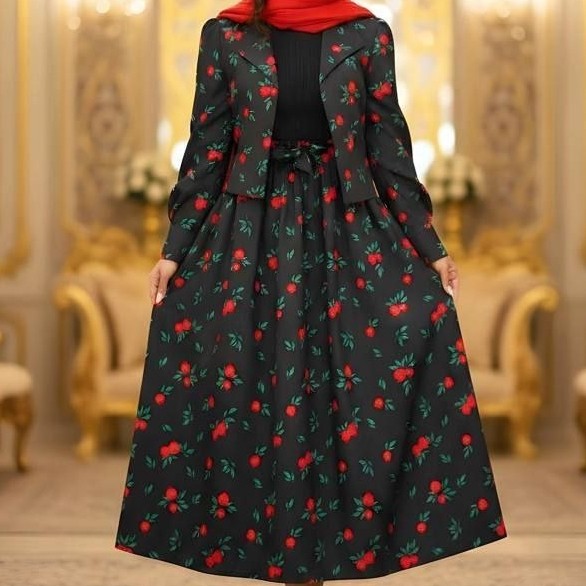 کت دامن یلدایی زنانه اقاقیا بوگاتی