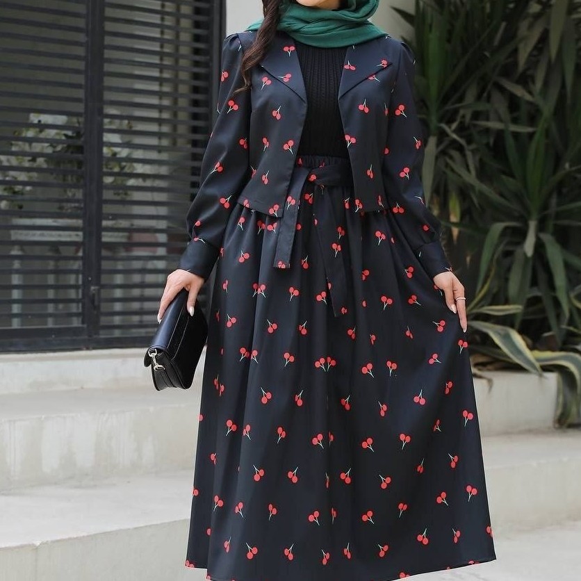 کت دامن یلدایی زنانه اقاقیا بوگاتی