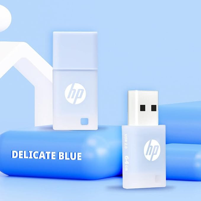 فلش مموری 64 گیگابایت اچ پی مدل v168 با رابط USB دو، مقاوم در برابر آب و ضربه
