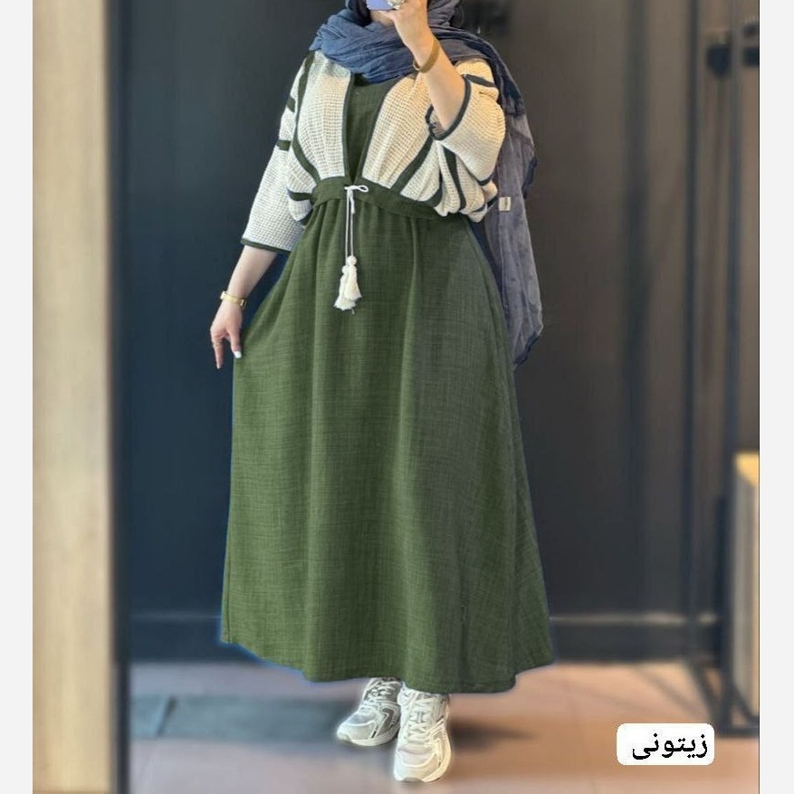 کت سارافون تابستانی شانتون کت کنفی مدل آرینا قد 130
