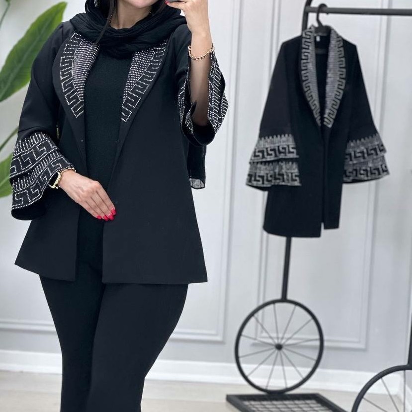 مانتو مجلسی نگینی زنانه مازراتی