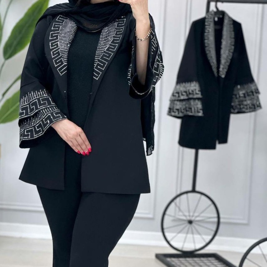 مانتو مجلسی نگینی زنانه مازراتی