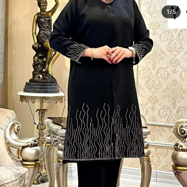 کت مانتویی بلند مجلسی زنانه