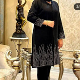 کت مانتویی بلند مجلسی زنانه