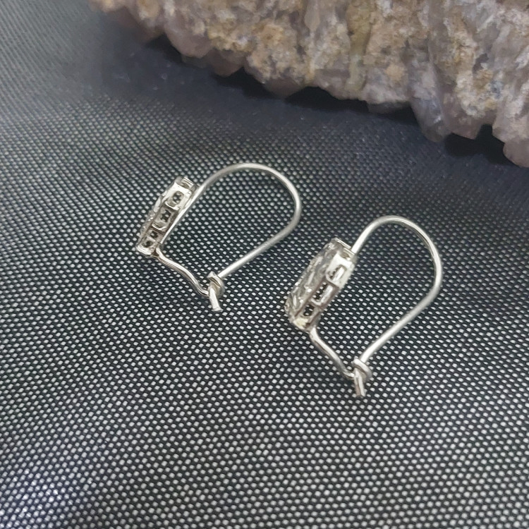 گوشواره نقره 925 عیار طرح گل ظریف