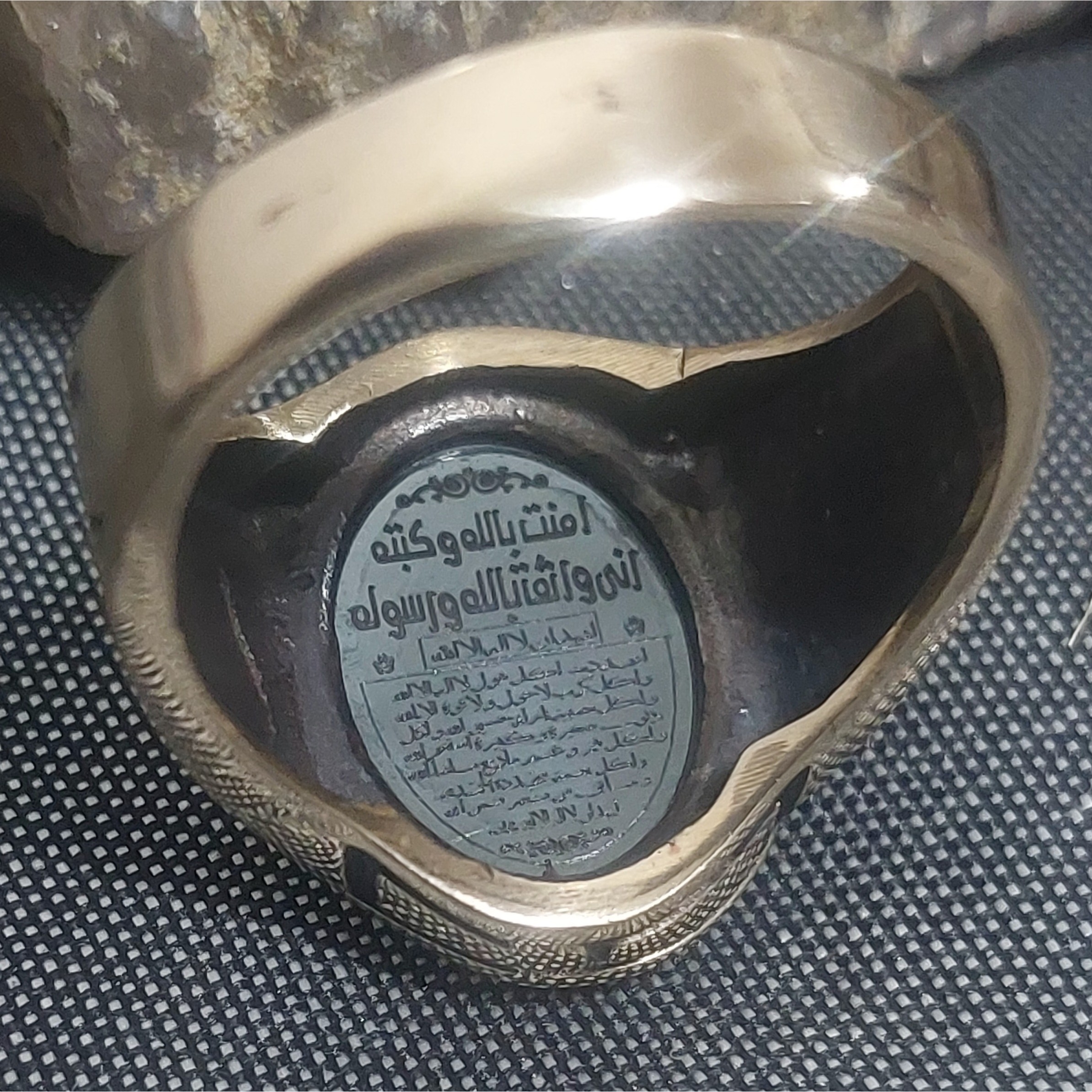 انگشتر طلاروس حدید طلایی هفت جلاله طرح ورساچی