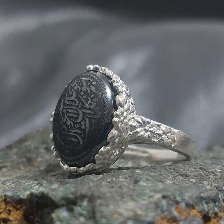 انگشتر نقره حدید اصل هفت جلاله