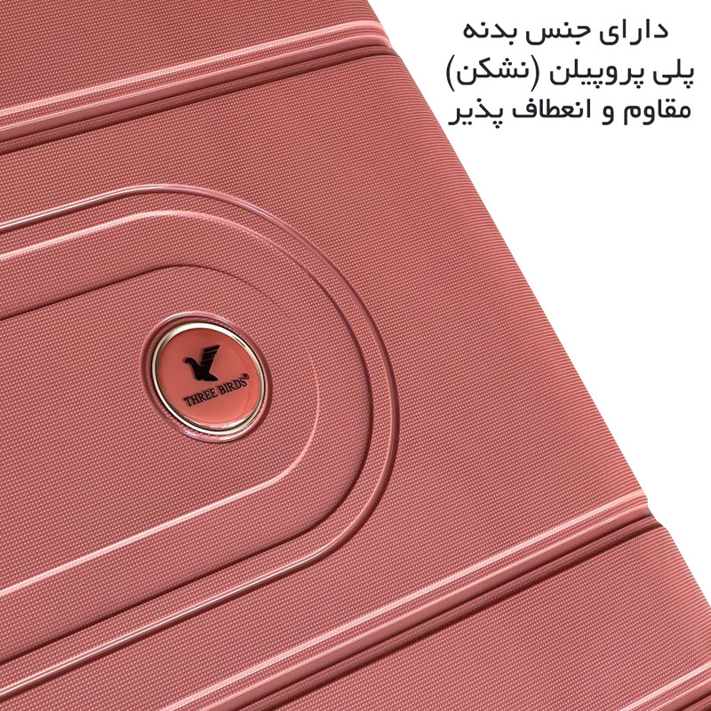 چمدان تری بردز مدل TB7171 سایز بزرگ ارتفاع 70 سانتی متر