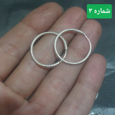 گوشواره نقره حلقه ای قیمت سایزها متفاوت میباشد