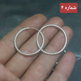 گوشواره نقره حلقه ای قیمت سایزها متفاوت میباشد