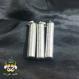 گردنبند نقره جاحرزی استوانه ای با حرز امام جواد روی پوست