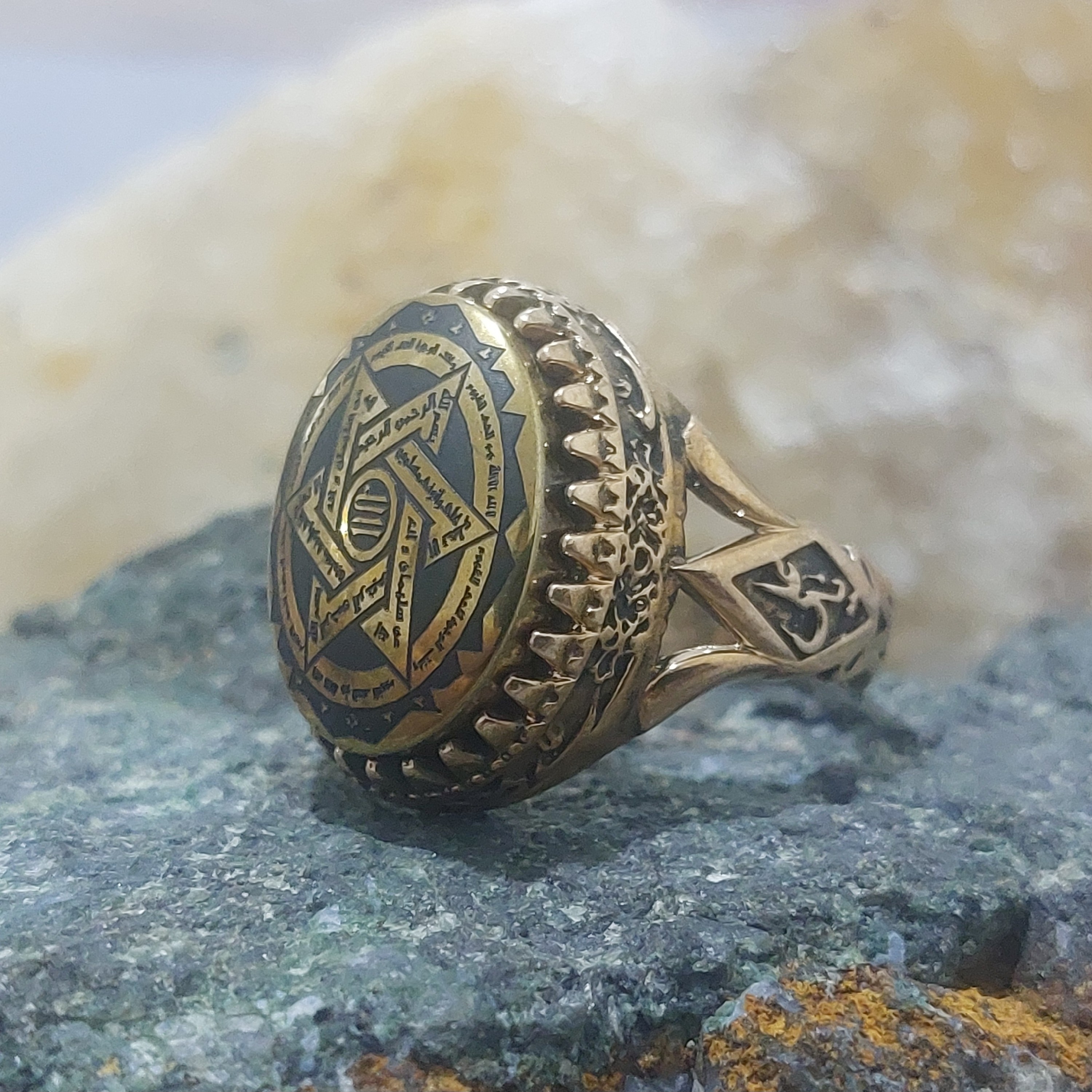 انگشتر طلاروس حدید ستاره سلیمان