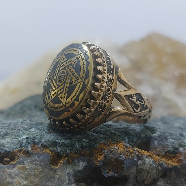 انگشتر طلاروس حدید ستاره سلیمان