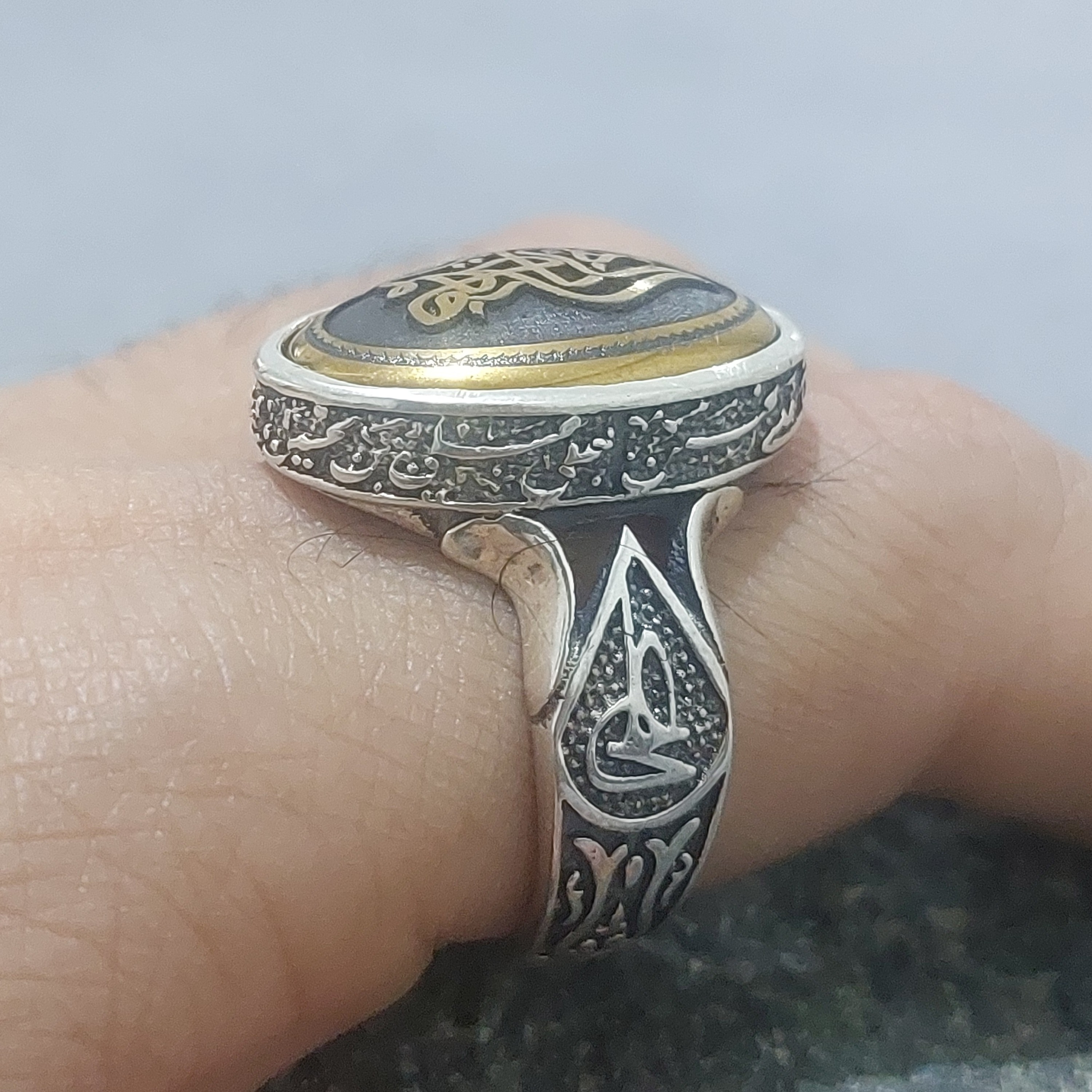 انگشتر حدید صینی مردانه