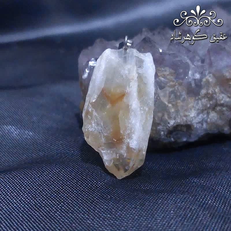 گردنبند سیترین اصل راف