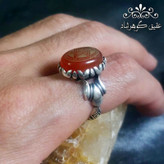 انگشتر عقیق یمنی اصل ستاره سلیمان