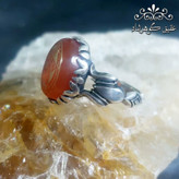 انگشتر عقیق یمنی اصل ستاره سلیمان