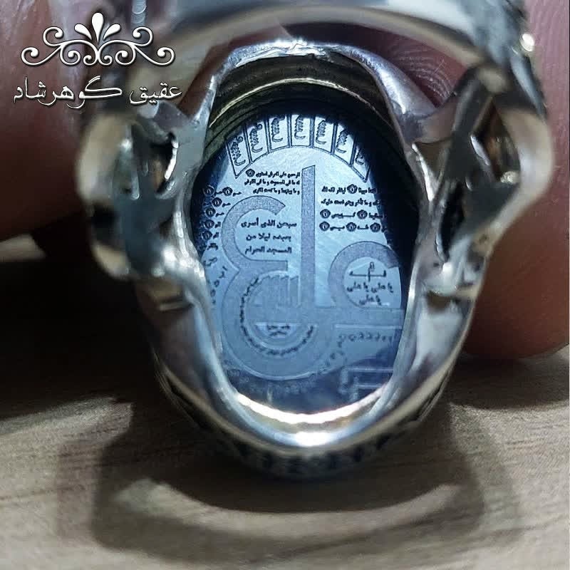 انگشتر تاج برنجی حدید طلایی اصل