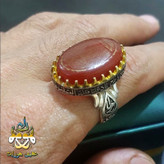 انگشتر عقیق قرمز اصل حرز کبیر امام جواد