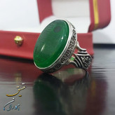 انگشتر عقیق سبز اصل حکاکی سوره یس مردانه