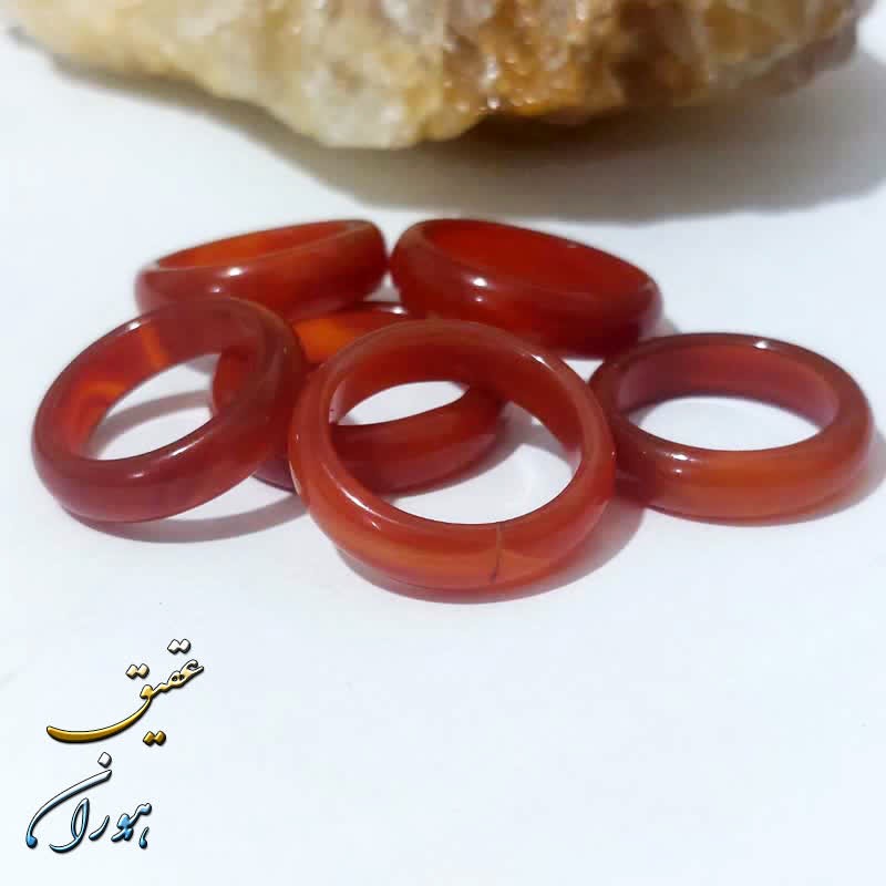 حلقه عقیق قرمز اصل