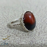 انگشتر عقیق دورنگ زنانه