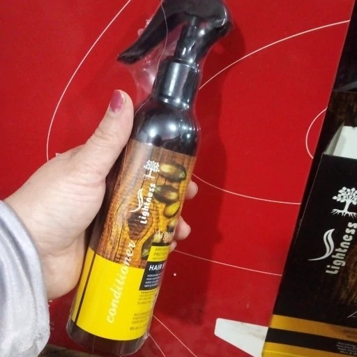 پک متنوع محصولات لایتنس اورجینال روتین مو روغن آرگان شامپو ماسک بدون سولفات اسپری دوفاز وزگیر برای کادو و خودتون