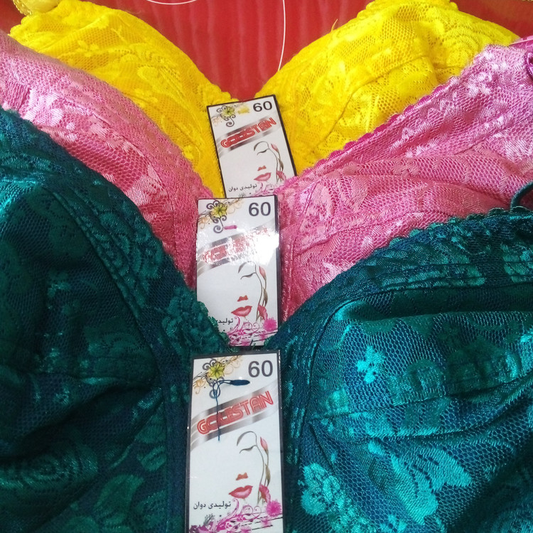 سوتین گیپور حراج سینه بند خامه دوزی کرست از سایز 60 تا 75 با رنگبندی متنوع