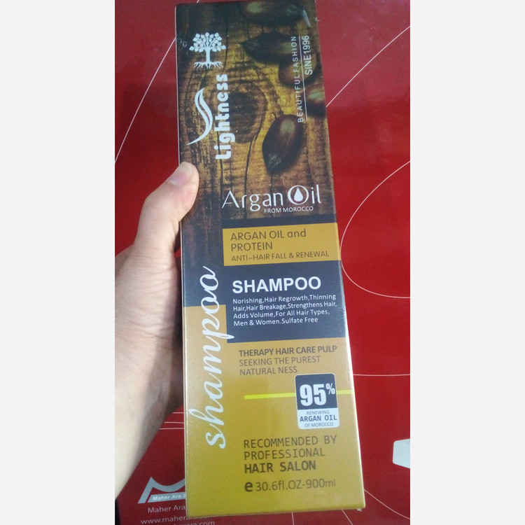 ماسک مو و شامپو روغن آرگان لایتنس اصلی بدون سولفات قیمت تکی