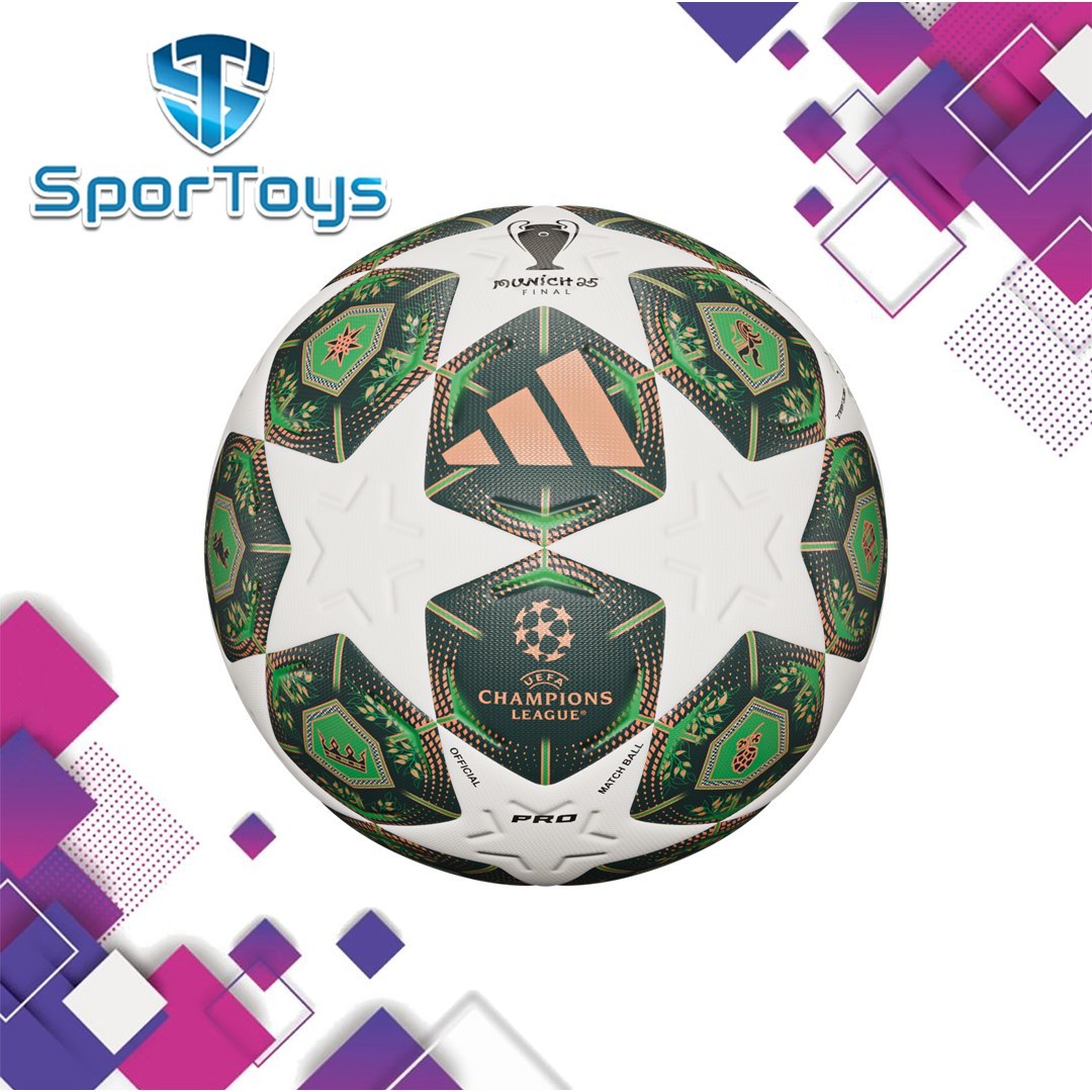توپ فوتبال چرمی سایز 5 UCL 2025 adidas (لیگ قهرمانان اروپا)