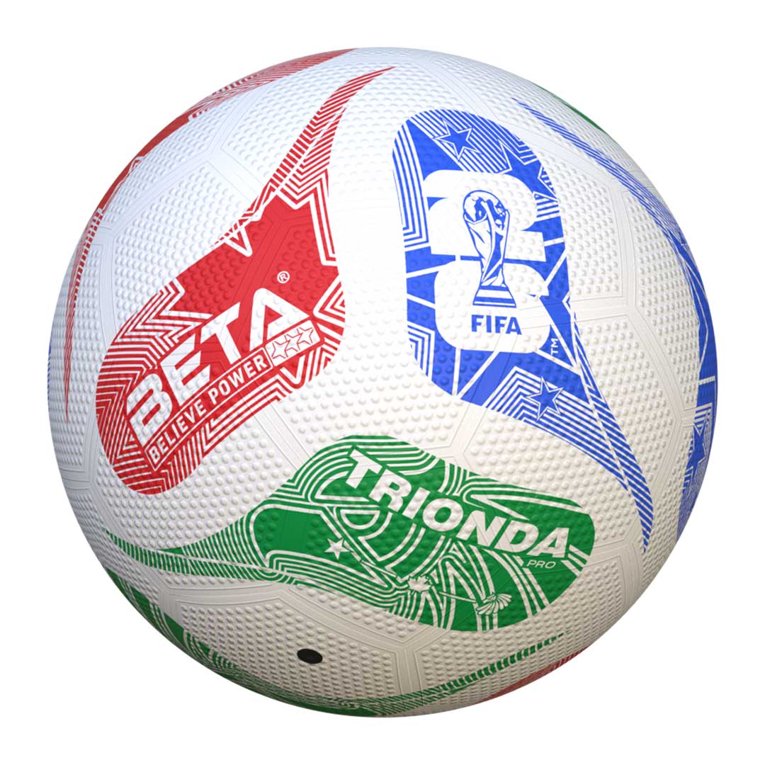توپ فوتبال سایز 4 بتا مدل تریوندا توپ جام جهانی 2026 مناسب آسفالت 4 Trionda