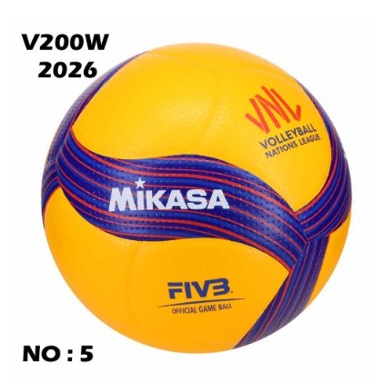 توپ والیبال چرمی (توپ میکاسا) V200W VNL2026 سایز 5