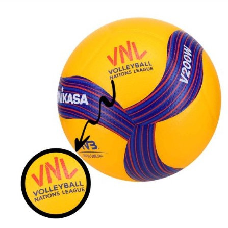 توپ والیبال چرمی (توپ میکاسا) V200W VNL2026 سایز 5