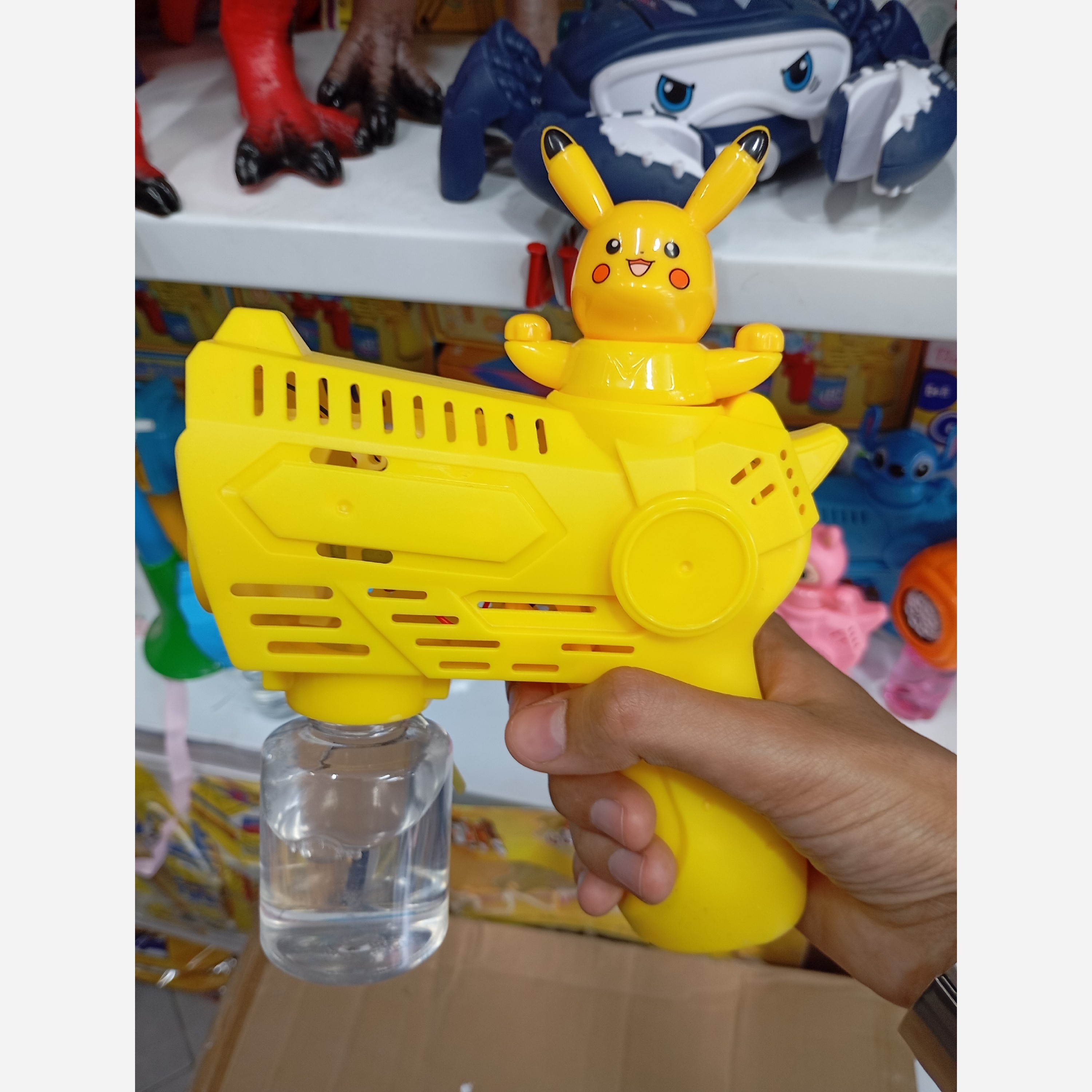 حباب ساز شخصیتی تفنگی اسباب بازی کادویی سیسمونی کرومی