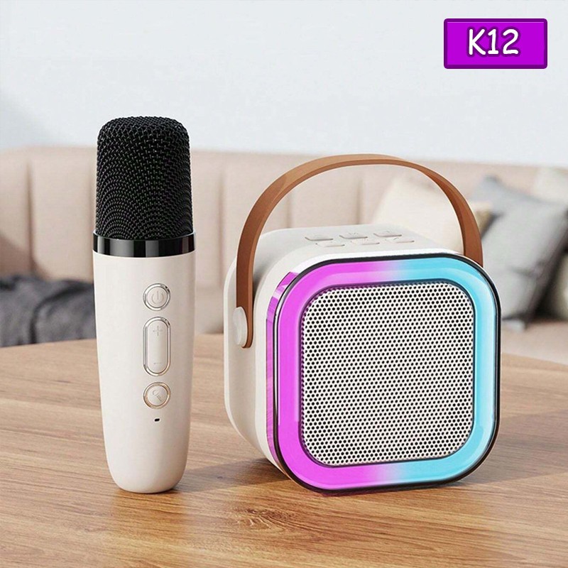 اسپیکر میکروفن دار مدل K12 رقص نور تقلید صدا