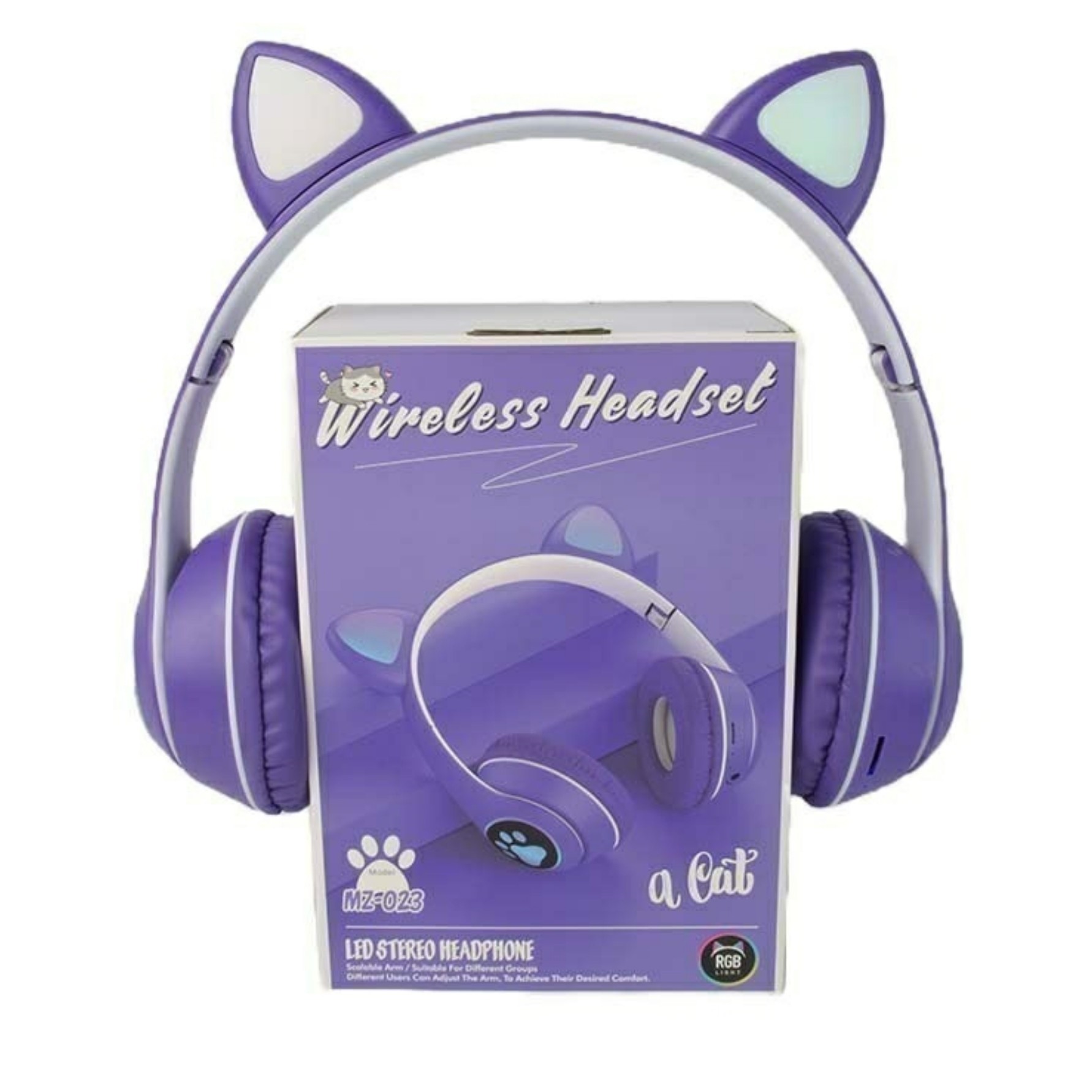 هدفون فانتزی cat گربه ای مدل MZ-023 پک اصلی وکیوم دخترانه مشهد
