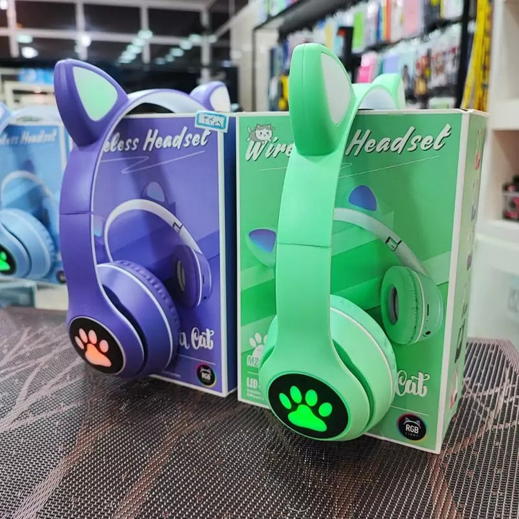 هدفون فانتزی cat گربه ای مدل MZ-023 پک اصلی وکیوم دخترانه مشهد