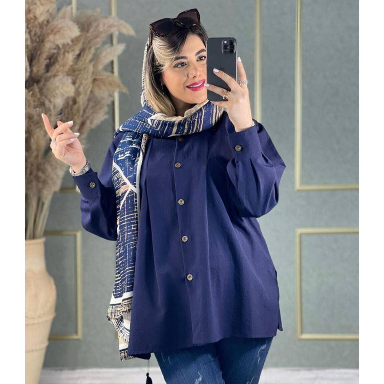 مانتو شومیز تونیک لنین خارجی مرغوب یقه دار