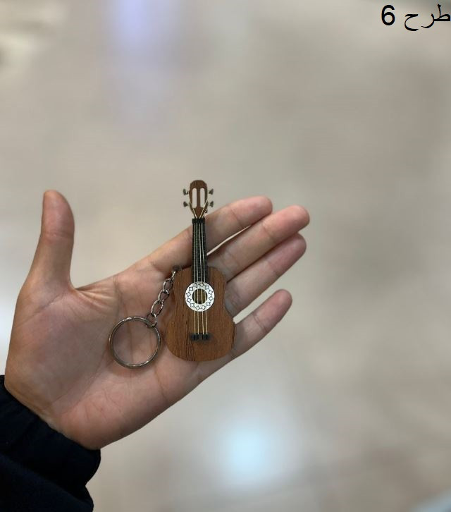 سرکلیدی چوبی طرح ساز سه بعدی