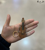 سرکلیدی چوبی طرح ساز سه بعدی