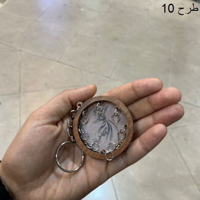 سرکلیدی چوبی طرح ساز سه بعدی